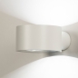 Foto 74954-4 schuinaanzicht: Witte led wandlamp voor binnen en buiten IP65