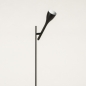 Foto 74969-8 schuinaanzicht: Staande GU10 leeslamp in het zwart van metaal 