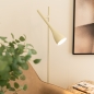 Foto 74973-14: Stehlampe aus Metall in Hellbeige 
