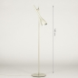 Foto 74973-18: Staande leeslamp van metaal in licht beige 
