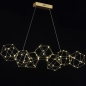 Foto 74978-16: Design led hanglamp met prisma-vormen en kleine led lampen
