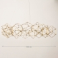 Foto 74979-1 maatindicatie: Ronde design led hanglamp met prisma-vormen en kleine led lampen