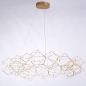 Foto 74979-17: Ronde design led hanglamp met prisma-vormen en kleine led lampen