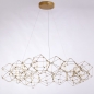 Foto 74979-18: Ronde design led hanglamp met prisma-vormen en kleine led lampen