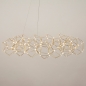 Foto 74979-5 schuinaanzicht: Ronde design led hanglamp met prisma-vormen en kleine led lampen