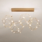 Foto 74981-2 onderaanzicht: Design led plafondlamp met prisma-vormen en kleine led lampen