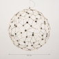 Foto 74982-1 maatindicatie: Design led hanglamp bol in mat messing