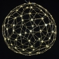 Foto 74982-10: Design led hanglamp bol in mat messing