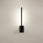 Foto 74986-2: Minimalistische LED-Wandleuchte in Schwarz mit schwenkbarem, schlankem Rohr