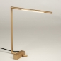Foto 74991-5 schuinaanzicht: Minimalistische led bureaulamp in goud/messing