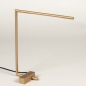 Foto 74991-6 schuinaanzicht: Minimalistische led bureaulamp in goud/messing