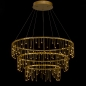 Foto 74993-11: Moderne led kroonluchter in mat messing/goud 