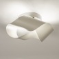 Foto 74999-2 onderaanzicht: Beige plafondlamp van metaal met ingebouwde dimbare led verlichting