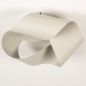 Foto 74999-6 onderaanzicht: Beige plafondlamp van metaal met ingebouwde dimbare led verlichting