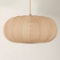 Foto 75002-11 detailfoto: Japandi hanglamp met drie lampion lampen in taupe