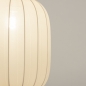 Foto 75003-20: Lampion hanglamp van beige stof in ovale vorm