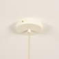 Foto 75003-22: Lampion hanglamp van beige stof in ovale vorm