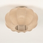 Foto 75007-6 onderaanzicht: Kleine plafondlamp lampion van taupe stof in japandi stijl