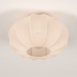 Foto 75008-12: Kleine plafondlamp lampion van beige stof in japandi stijl