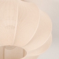 Foto 75008-13: Kleine plafondlamp lampion van beige stof in japandi stijl