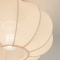 Foto 75008-7 detailfoto: Kleine plafondlamp lampion van beige stof in japandi stijl
