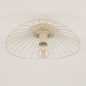 Foto 75011-10 onderaanzicht: Beige draadlamp van metaal in organische vorm voor aan het plafond 