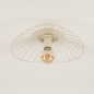 Foto 75011-9 onderaanzicht: Beige draadlamp van metaal in organische vorm voor aan het plafond 