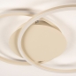 Foto 75021-7 niet_in_feed: Beige led plafondlamp met twee cirkels