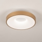 Foto 75029-2 niet_in_feed: Kleine led plafondlamp in goud, dimbaar met afstandsbediening