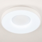 Foto 75030-3 zijaanzicht: Ronde led plafondlamp wit dimbaar met afstandsbediening