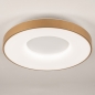 Foto 75032-2 niet_in_feed: Ronde led plafondlamp rond in mat goud dimbaar met afstandsbediening