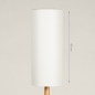 Foto 75036-1: Langer schmaler runder Stoffschirm Offwhite für kegelförmige Tischlampen und Stehlampen