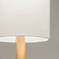 Foto 75036-4: Langer schmaler runder Stoffschirm Offwhite für kegelförmige Tischlampen und Stehlampen