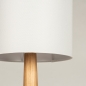 Foto 75036-5: Langer schmaler runder Stoffschirm Offwhite für kegelförmige Tischlampen und Stehlampen