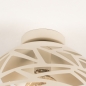 Foto 75040-8 detailfoto: Beige plafondlamp bol van metaal met openingen