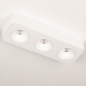 Foto 75054-5 niet_in_feed: Witte 3-lichts led plafondspot met dimbare led verlichting