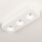 Foto 75054-6 niet_in_feed: Witte 3-lichts led plafondspot met dimbare led verlichting