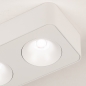 Foto 75054-7 niet_in_feed: Witte 3-lichts led plafondspot met dimbare led verlichting