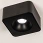 Foto 75055-7 niet_in_feed: Vierkante led spot in het zwart met dimbare led verlichting
