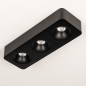 Foto 75057-6 niet_in_feed: Zwarte 3-licht led spot met dimbare led verlichting