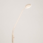 Foto 75078-5: Beigefarbene Stehleuchte mit flexiblem Arm und dimmbarer LED-Beleuchtung