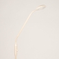 Foto 75078-8: Beigefarbene Stehleuchte mit flexiblem Arm und dimmbarer LED-Beleuchtung