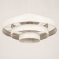Foto 75093-27: Hanglamp van stof in het beige met vijf ringen 