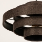 Foto 75094-11 niet_in_feed: Hanglamp van stof in bruin met vijf ringen