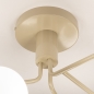 Foto 75102-11 niet_in_feed: Beige plafondlamp met zes witte bollen van glas in Scandinavische stijl