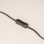 Foto 75112-9: Bordeauxrote Tischlampe aus Metall in stilvollem Design mit Bügeleisenkabel