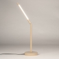 Foto 75120-4: Beige Japandi Schreibtischlampe mit verstellbarem Arm und dimmbarer LED-Beleuchtung