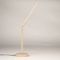 Foto 75120-5: Beige Japandi Schreibtischlampe mit verstellbarem Arm und dimmbarer LED-Beleuchtung