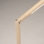 Foto 75120-9: Beige Japandi Schreibtischlampe mit verstellbarem Arm und dimmbarer LED-Beleuchtung