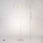 Foto 75123-1: Hohe Stehlampe / Leselampe in Beige, geeignet für austauschbare LED